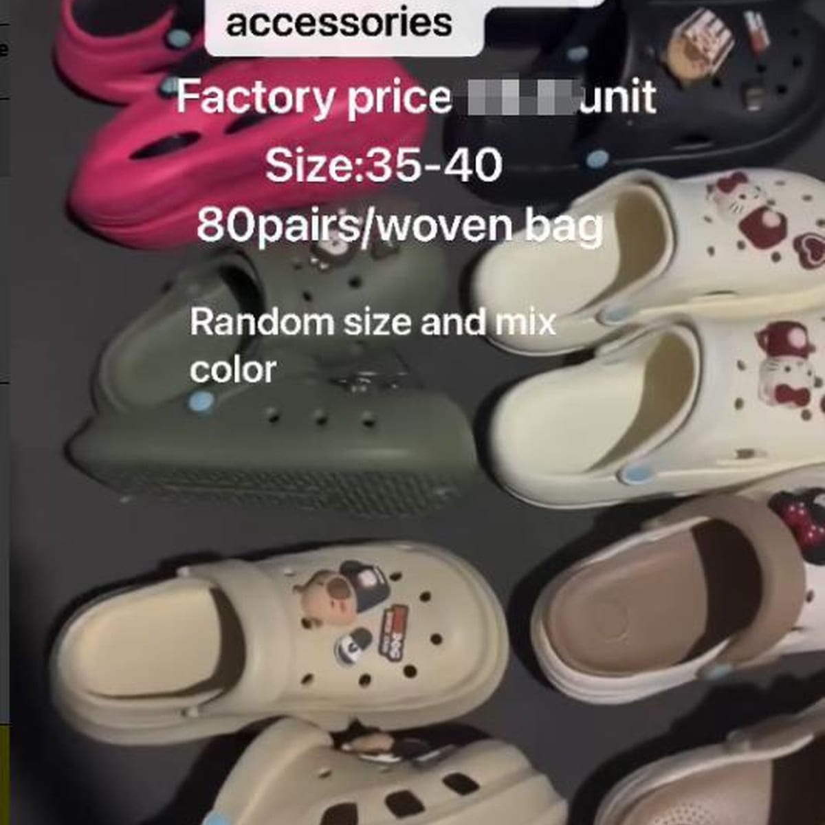 Adult Slippers with Accessories